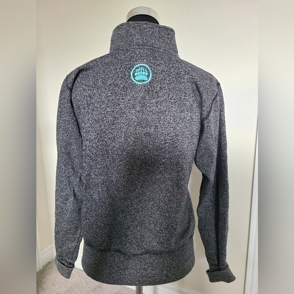 MUSKOKA Bear Wear 3/4 Zip Long Sleeve Gray Sweatshirt Size XS - Picture 4 of 8